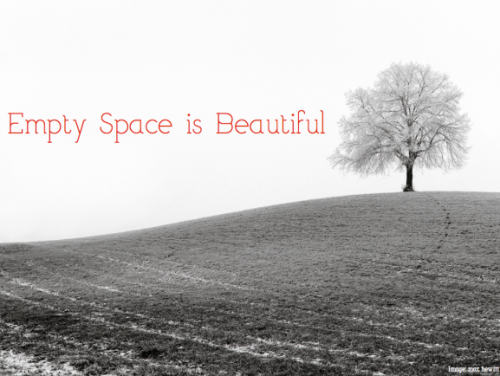 empty space minimalism